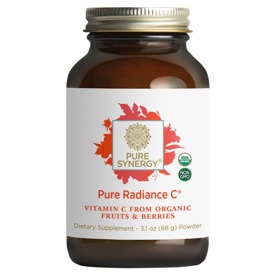 The Synergy Company Pure Radiance C Powder 4 oz 120 g Dairy-Free, Gluten-Free,