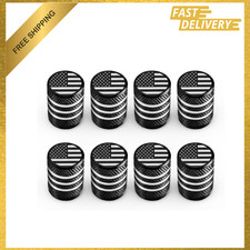 Tire Valve Stem Caps Set Of 8 Aluminum Laser Engraved Schrader Fit