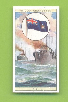 FLAGGEN DES IMPERIUMS SER.2.#8 FLAG OF FIJI.WILLS ZIGARETTENKARTE 1929