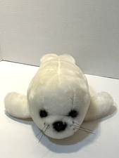 Collectible Sea World White Seal Pup Approximate 14.5  Plush/Cute, Soft  Cuddly