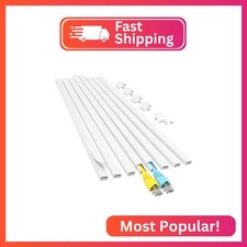 Yecaye Cord Hider, 113in One-Cord Cable Concealer, Cord Covers for Wires on Wall