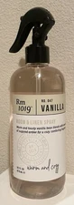 New Rm 1019™ No. 047 VANILLA Room & Linen Fabric Refresh Spray 16 Oz Amber
