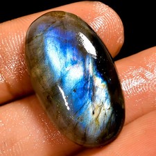 24 Ct Natural Labradorite Flashy Oval Shape Cabochon Loose Gemstone 25X15X6 mm