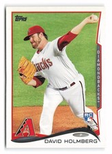 2014 Topps David Holmberg #242 Rookie Arizona Diamondbacks
