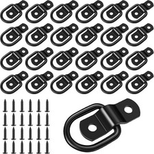 24 Pack Black D-ring Tie Down Anchors 14 Heavy Duty Trailer Anchors New