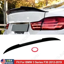 Gloss Black Trunk Spoiler Wing Fit For BMW F30 330i 335i 340i M3 F80 2012-2018
