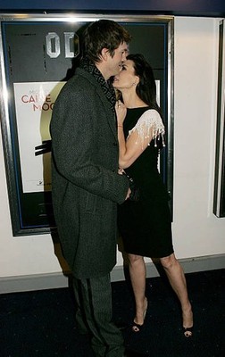 Ashton Kutcher Demi Moore UK charity premiere of Flawless at the O- Old Photo 9