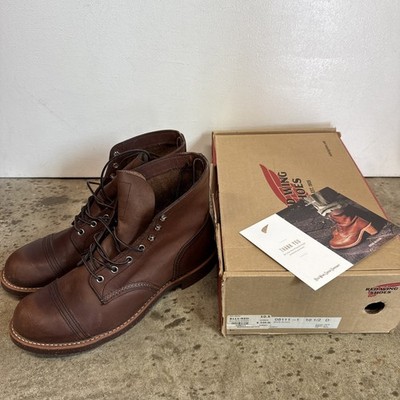 Red Wing Iron Ranger Stivale 8111 Ambra – Pelle Made In USA, Punta Rinforzata