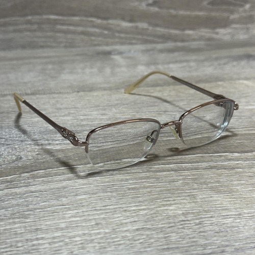 Kirkland Signature Coralville #1111 Eyeglass Frames 50-16-135 Light Peach Women
