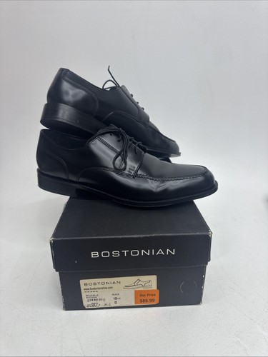 NEU! Bostonian Belleville Herren 10 1/2 D Schwarz Leder Schuhe