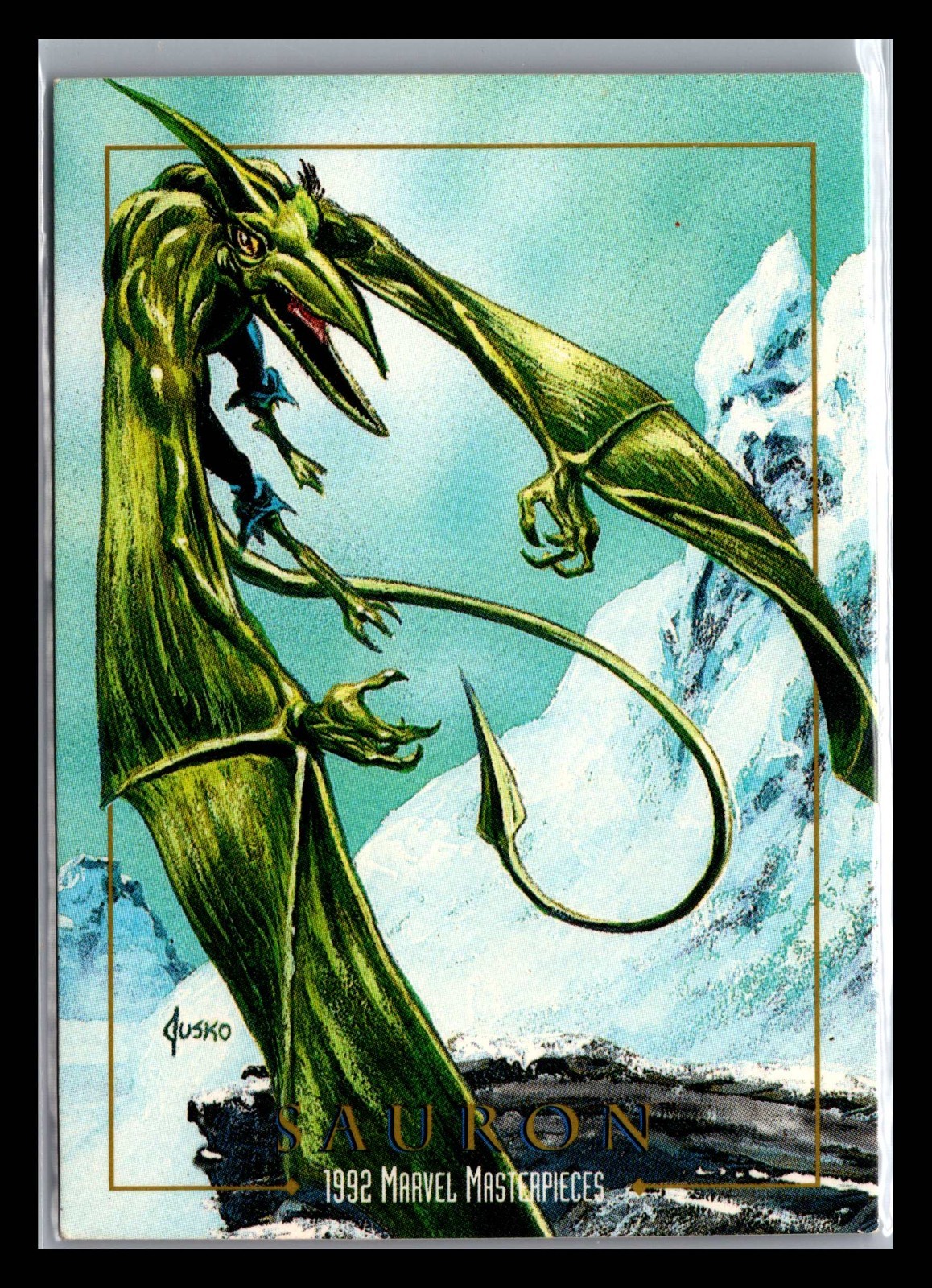 1992 Skybox Marvel Masterpieces Joe Jusko Sauron #76