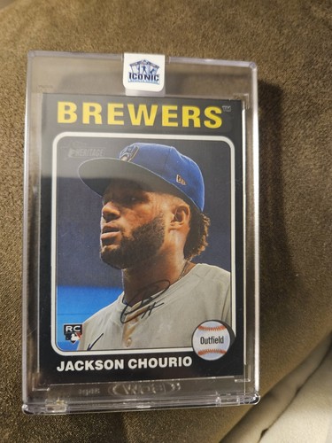 2024 Topps Heritage High Number Jackson Chourio RC Black Bordered #632