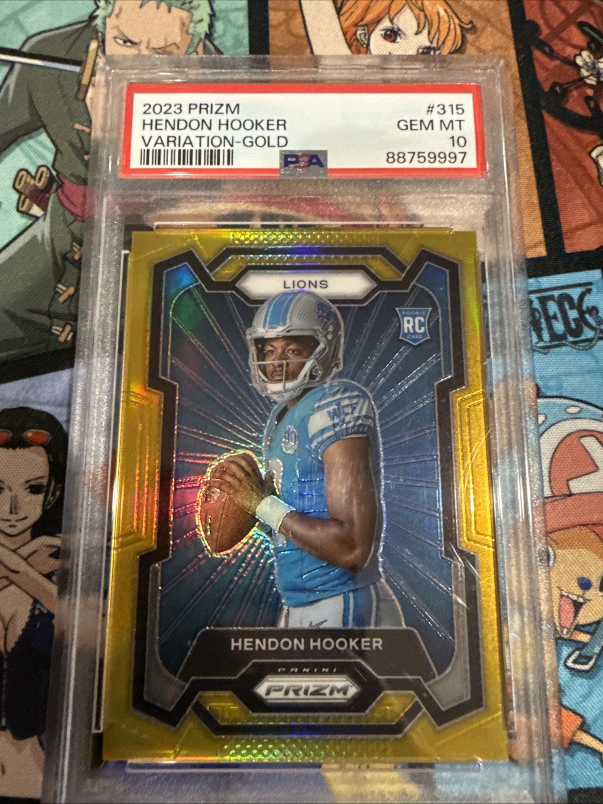 2024 Prizm Hendon Hooker Rookie Variation Gold /10 PSA 10