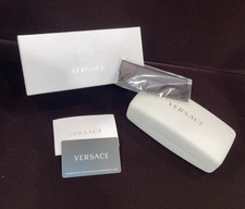 Versace White Sunglass / Eyeglass Case and Box-New Authentic