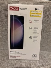 ZAGG InvisibleShield Fusion Curve Hybrid Screen Protector Galaxy S23 Ultra - New