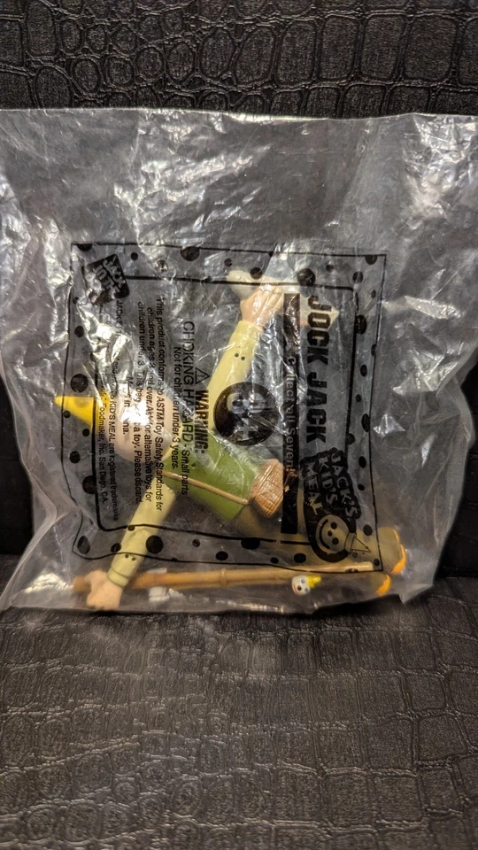 Jack in the Box Jock Jack**Fisherman *Kids Meal Toy - 1999 VINTAGE NEW *SEALED - Image 2 of 4