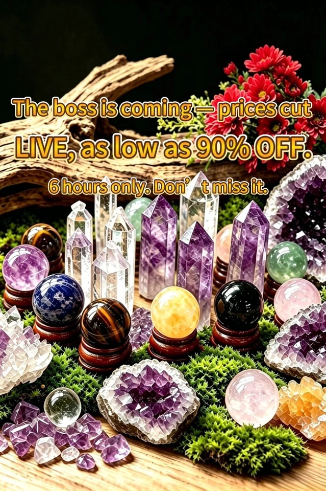 BOSS LIVE: FSVW ✨$2 Start | Rare Healing Crystal Specimens | Free Shipping