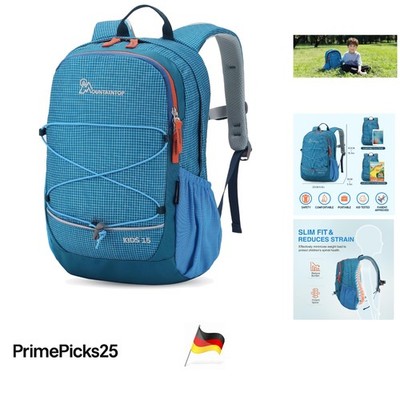 Kinder-Rucksack  22x15x38cm Ergonomisch Schulrucksack für Jungen Mädchen