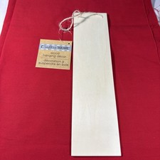5 Pack Crafter's Square Wood Hanging D cor Unfinished Blank Planks Signs 3  x12  