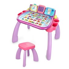 VTech Touch and Learn Activity Desk Frustration Free Packaging , Purple