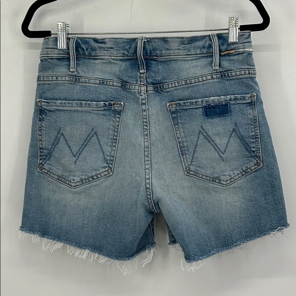 MOTHER The Hustler Roller Heel Fray Jeans Cutoff into Shorts Size 29 - Image 3 of 4