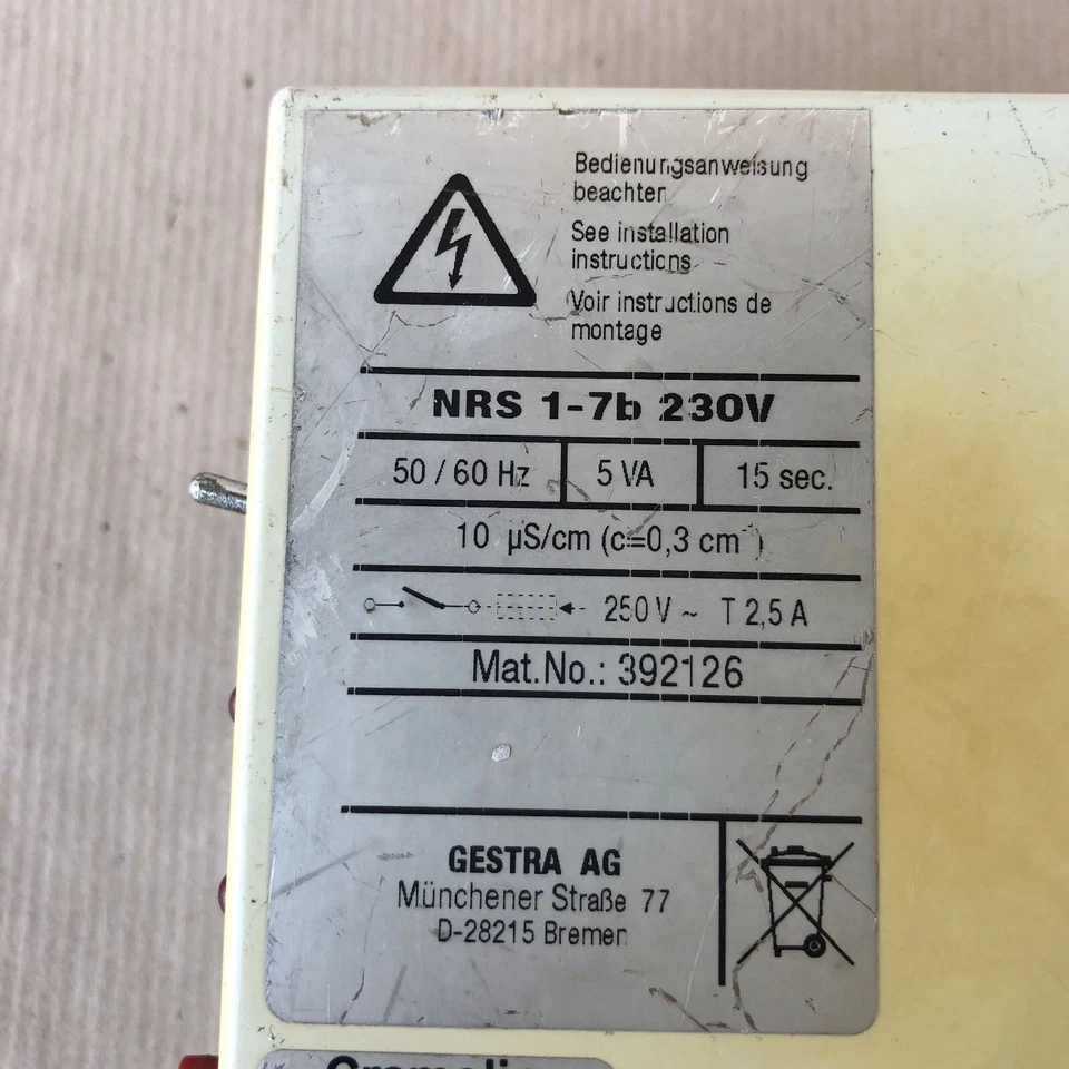 Flowserve Gestra NRS 1-7b Level Switch 230V - Image 2 of 4