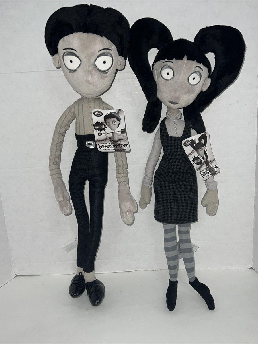 DISNEY Frankenweenie PLUSH SET Victor Frankenstein ELSA Van Edgar