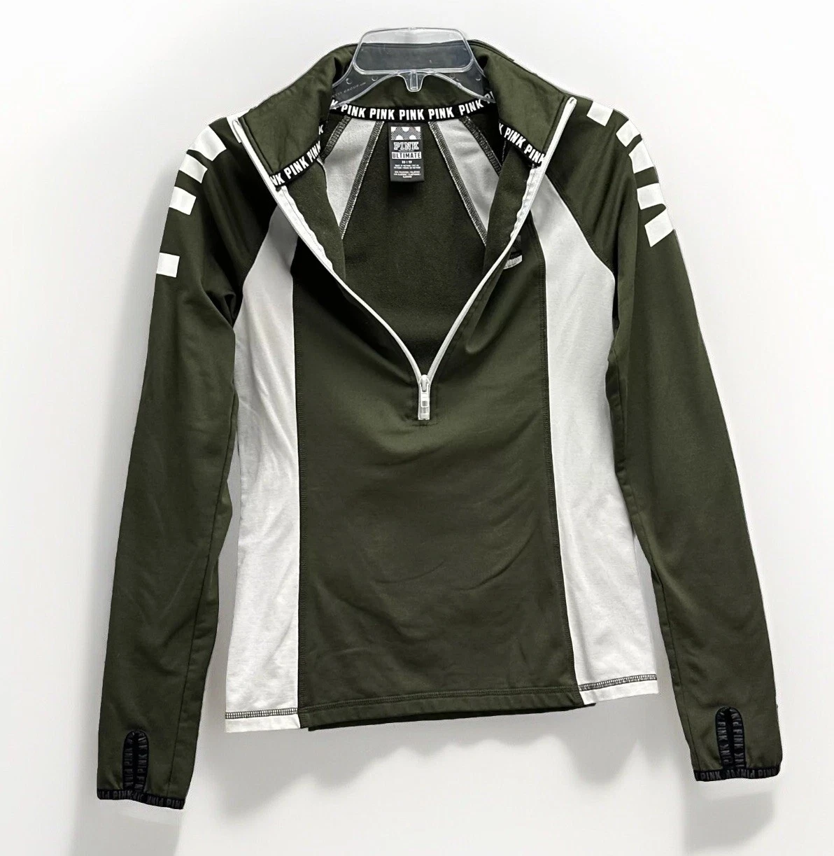 victoria-secret-vs ultimate half zip pullover top jacket