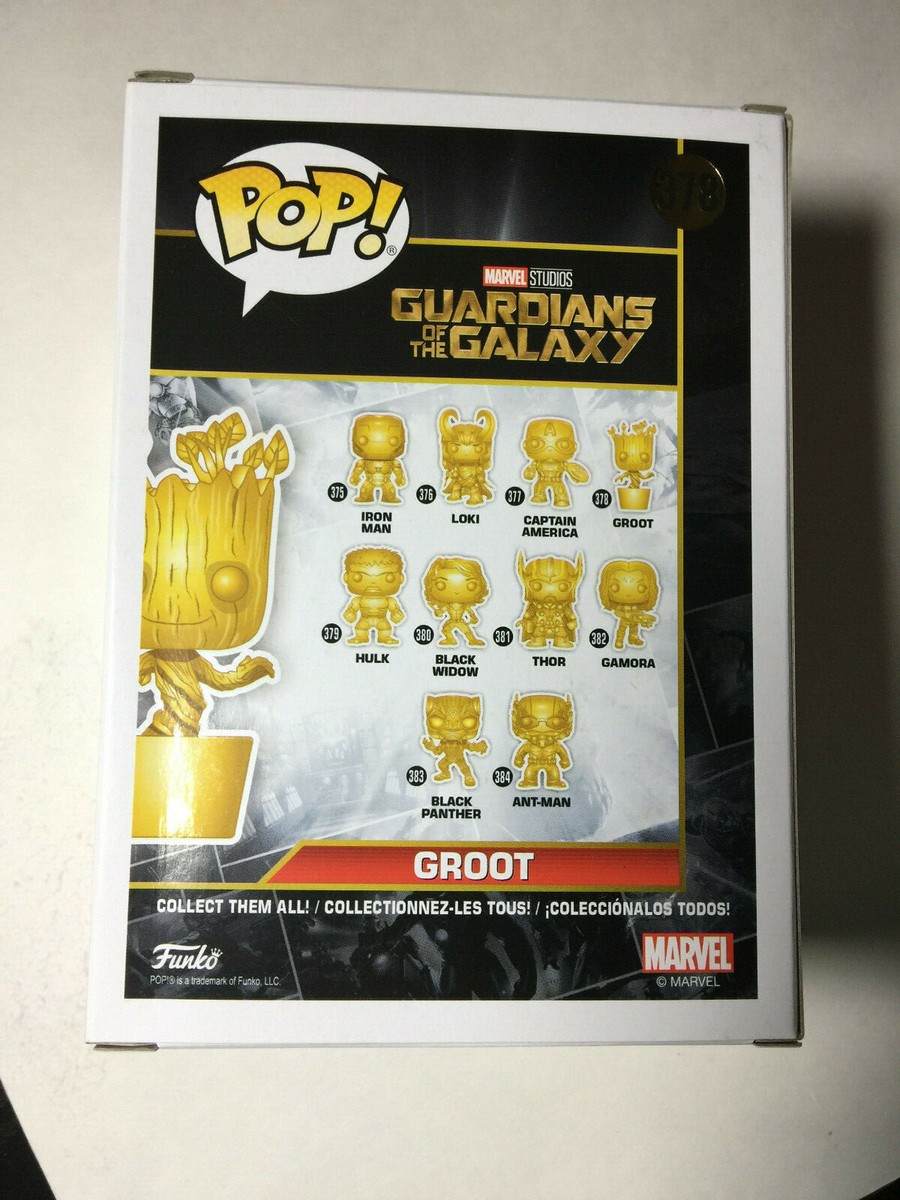 Funko Pop Marvel Studios #378 Golden Groot 889698335140| eBay