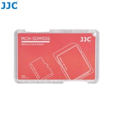 JJC Memory Card Case for 4x microSD  2x SD Cards - Red Edition - MCH-SDMSD6
