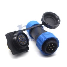SD20 IP68 7 Pin Waterproof Aviation Connector,Panel Mount Connector Plug Socket