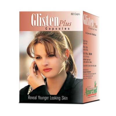 Glisten Plus Capsules Herbal Blood Purifying Supplement for Clear Skin Wellness