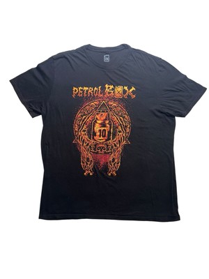 Petrol Box Men s Graphic Vintage T-Shirt Black Size 2X 