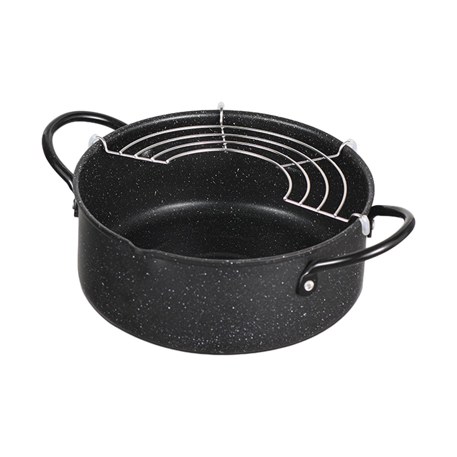 Japanese Deep Frying Iron Pot Deep Fryers Frying Pot for Dried Chips Kitchen eBay