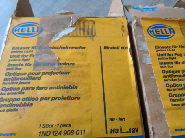 Projecteur antibrouillard H3 Hella 181 vintage pour voitures anciennes Fiat et BMW