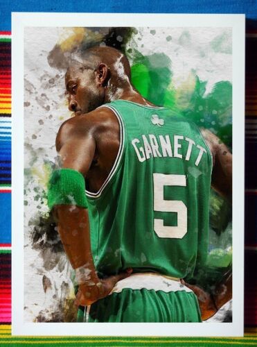Framed BOSTON CELTICS NBA Basketball Poster KEVIN GARNETT - 45cm x 32cm x 3cm - 第 1/4 張圖片