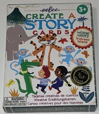 eeBoo Volcano Island Create A Story Pre-Literacy Cards for Kids. Best Toy Award 