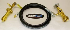 LIQUID PROPANE TRANSFER KIT SYSTEM COUPLER TANK GRILL BBQ FILLER FILL UNLOADING