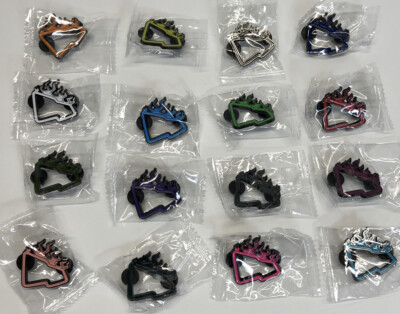 2 Flame  Hat Pin Enamel New Era Flag Frame Border 16 Different Colors Choose 2