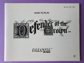 DEFENDER OF THE CROWN / Nintendo NES PAL B FRA / PALCOM / TBE + Crystal Box