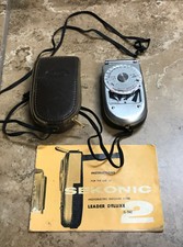 Vintage Sekonic 2 Leader Deluxe L-36 Photoelectric Exposure Light Meter w case