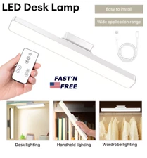 Rechargeable LED Light Bar Magnetic Touch Control Study Under Cabinet Desk Lamp