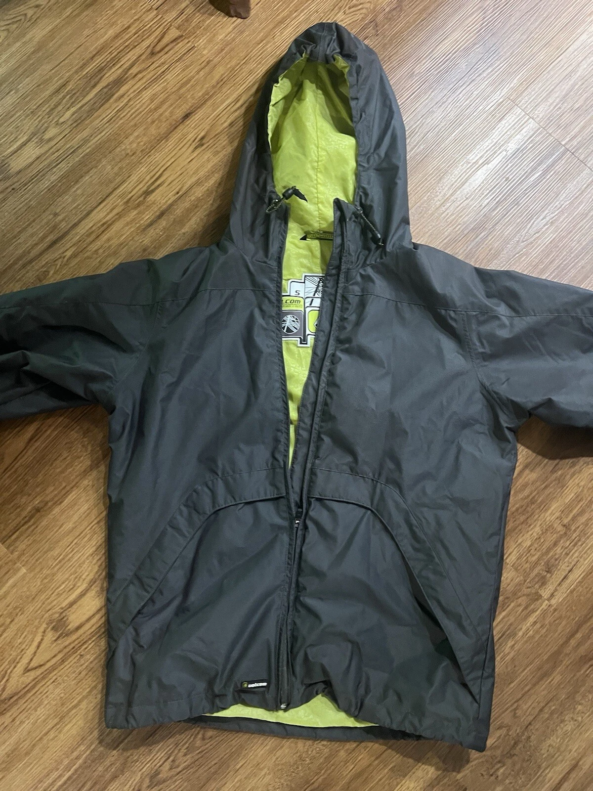 Volcom Transition Jacket sz Small Gray Coat