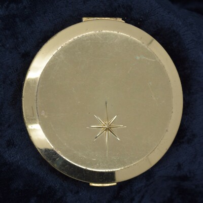 Vintage MAX FACTOR Compact Creme Puff Candleglow Med Face Powder USA Etched