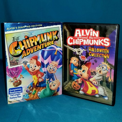 Alvin & The Chipmunks 2 DVD Lot Chipmunk Adventure 1987 Halloween