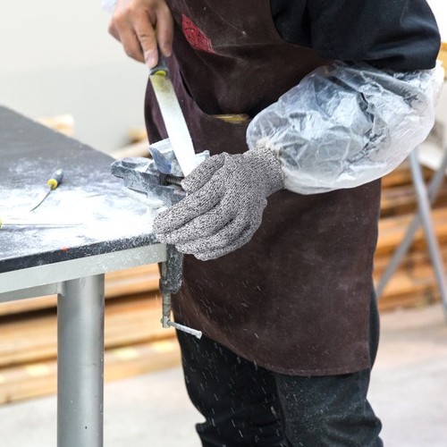 EvridWear schnittfeste Arbeitshandschuhe mit Griffpunkten, lebensmittelechter Schutzhandschuh - Bild 8 von 34