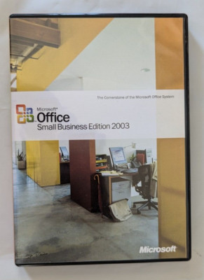 MICROSOFT OFFICE 2003 SMALL BUSINESS 3 CDs PRODUCT KEY NOT INCLUDED