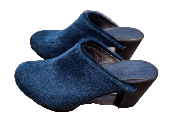 Womens Bosabo Quality French Made Leather Clogs Shoes Size 37/ 6