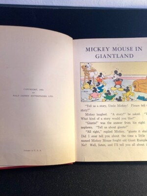 Walt Disney classic--Mickey Mouse In Giantland 1934 Great
