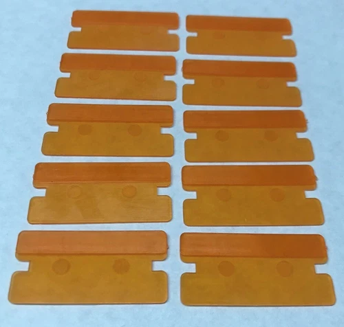 WINDOW TINTING 1" PLASTIC RAZOR BLADES (PACK OF 10) DIY FILM REMOVAL FROM GLASS